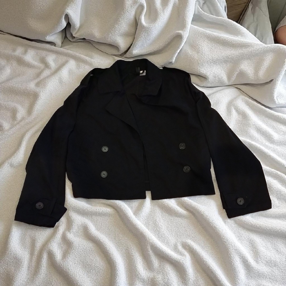 Divided Black Pea Coat
